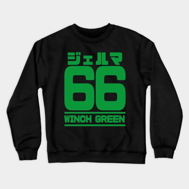 Germa 66, Winch Green Crewneck Sweatshirt by Xieghu